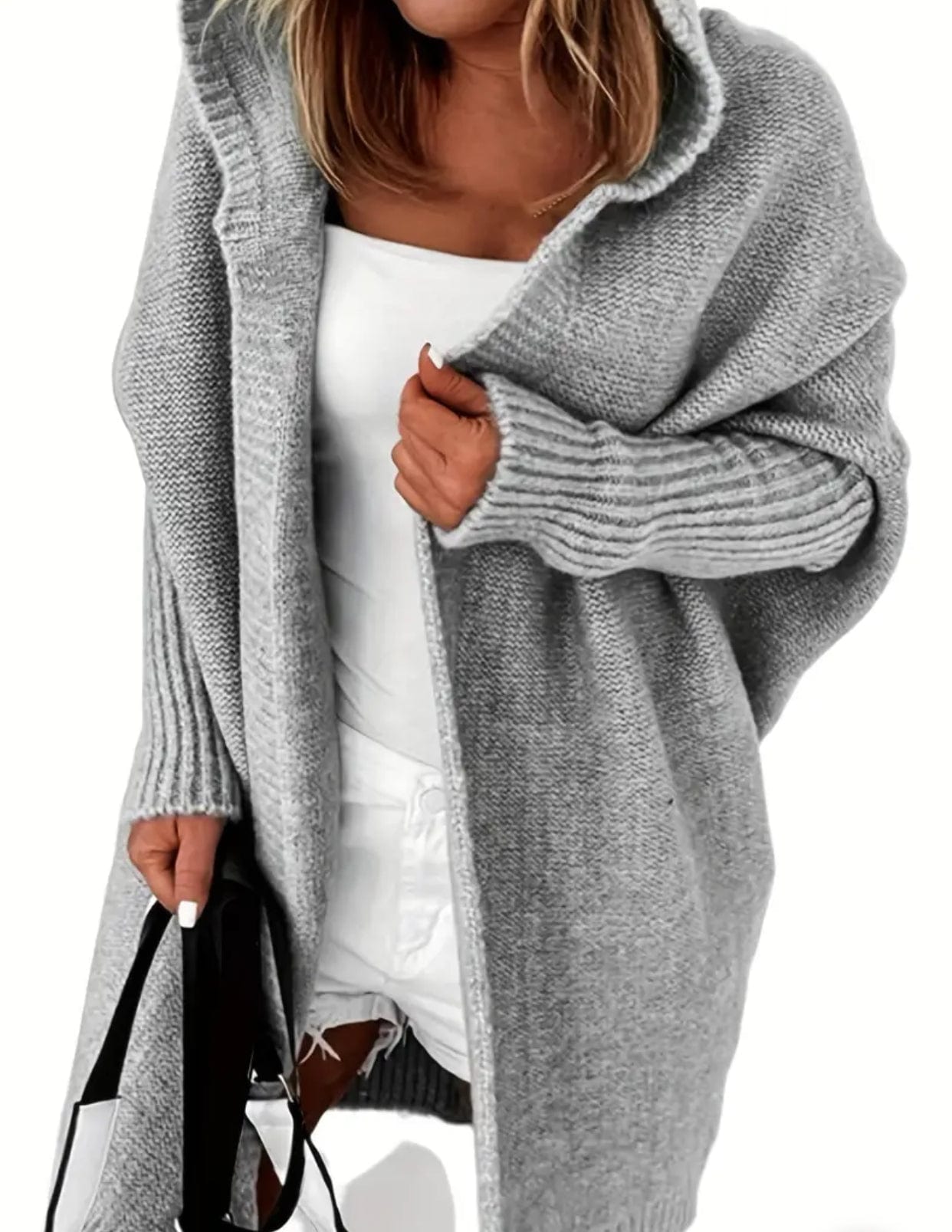 Knitted Cardigan w/ Hood