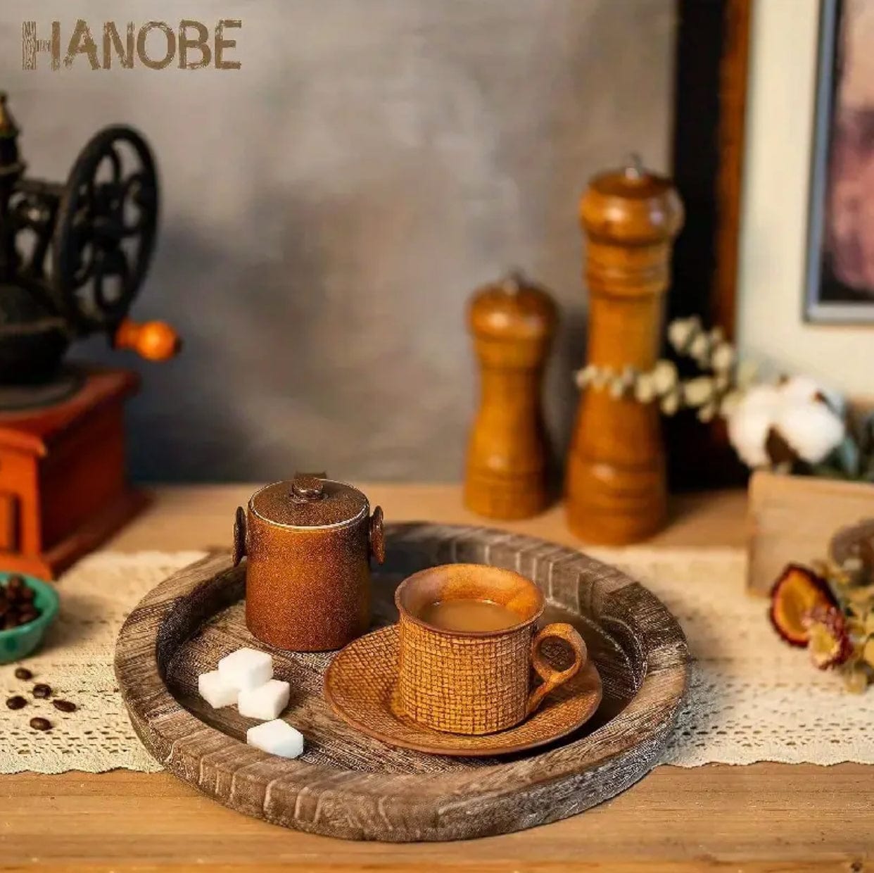 Rustic Wood Decorative Tray