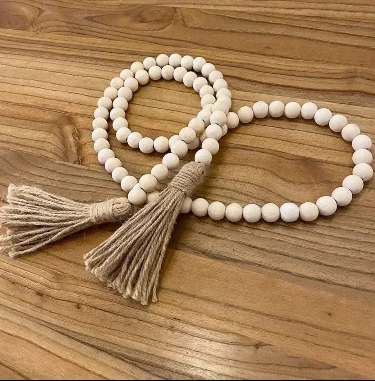 String of Decorative Wooden Beads