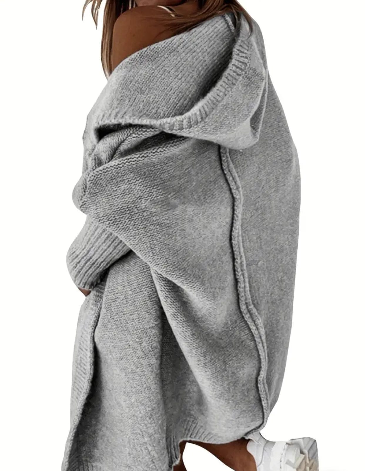 Knitted Cardigan w/ Hood
