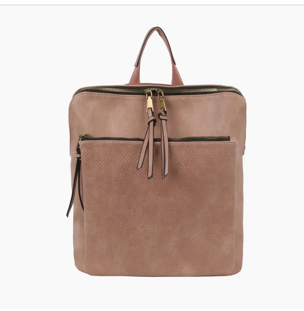 Crossbody Leather Bag Olive/Blush