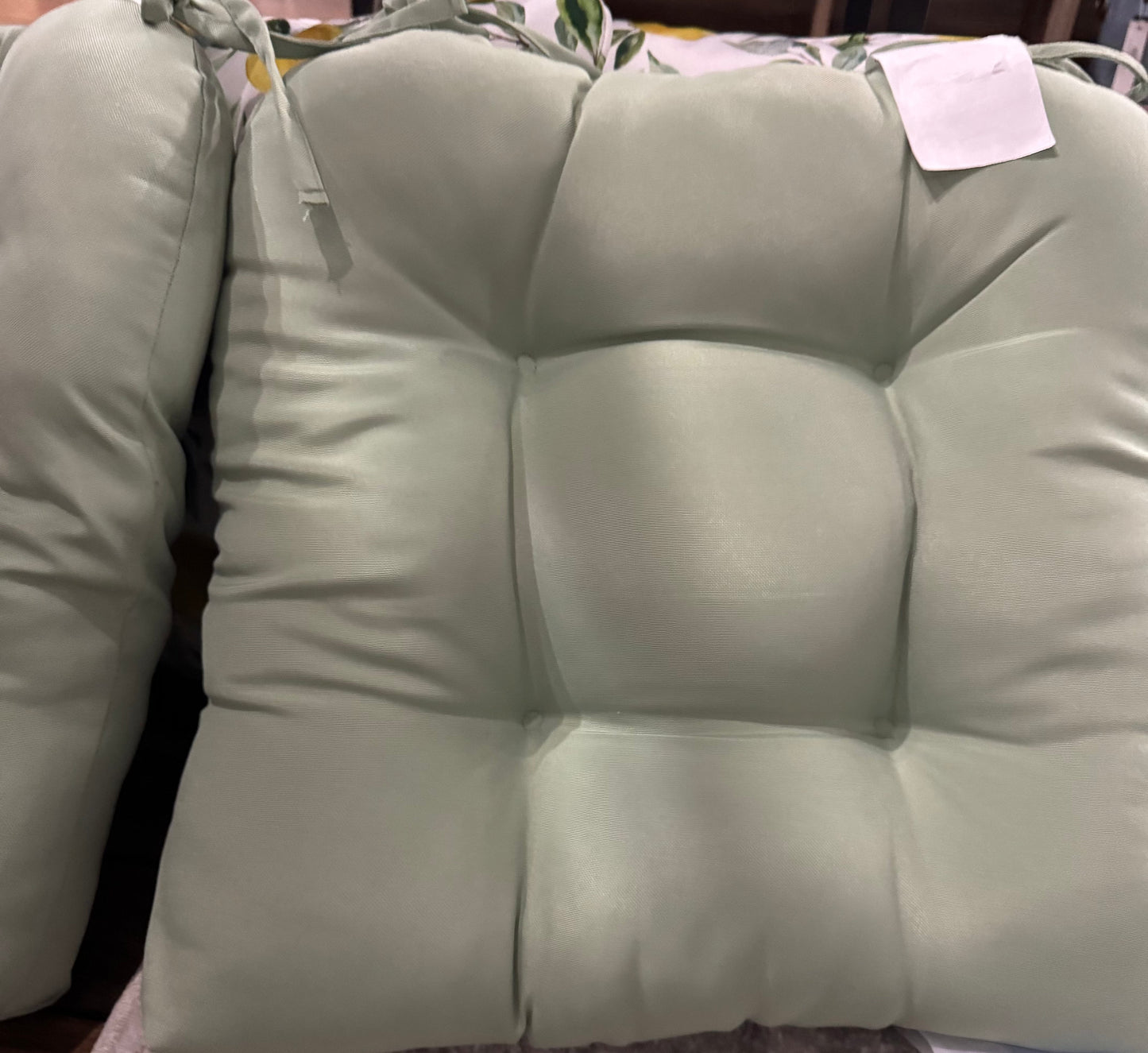 Green Outdoor Seat Pillow