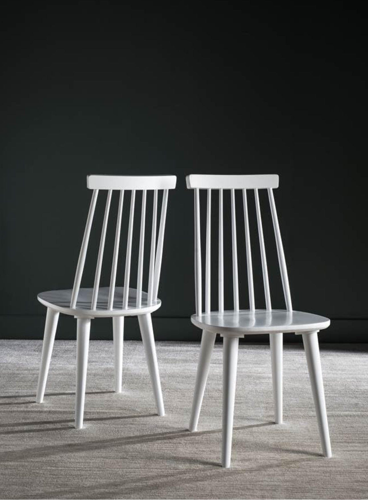 Farmhouse White Spindle Chair