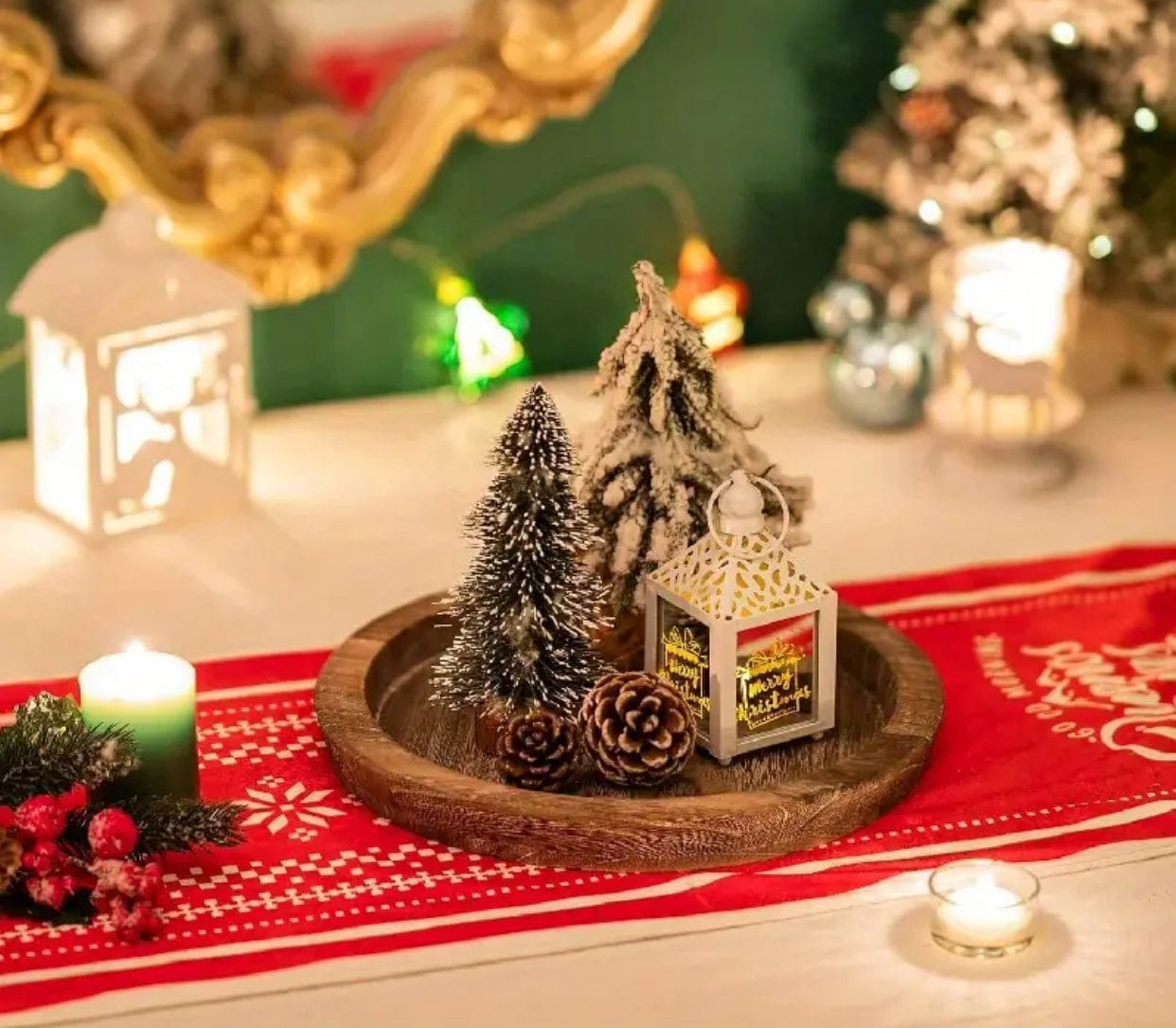 Rustic Wood Decorative Tray