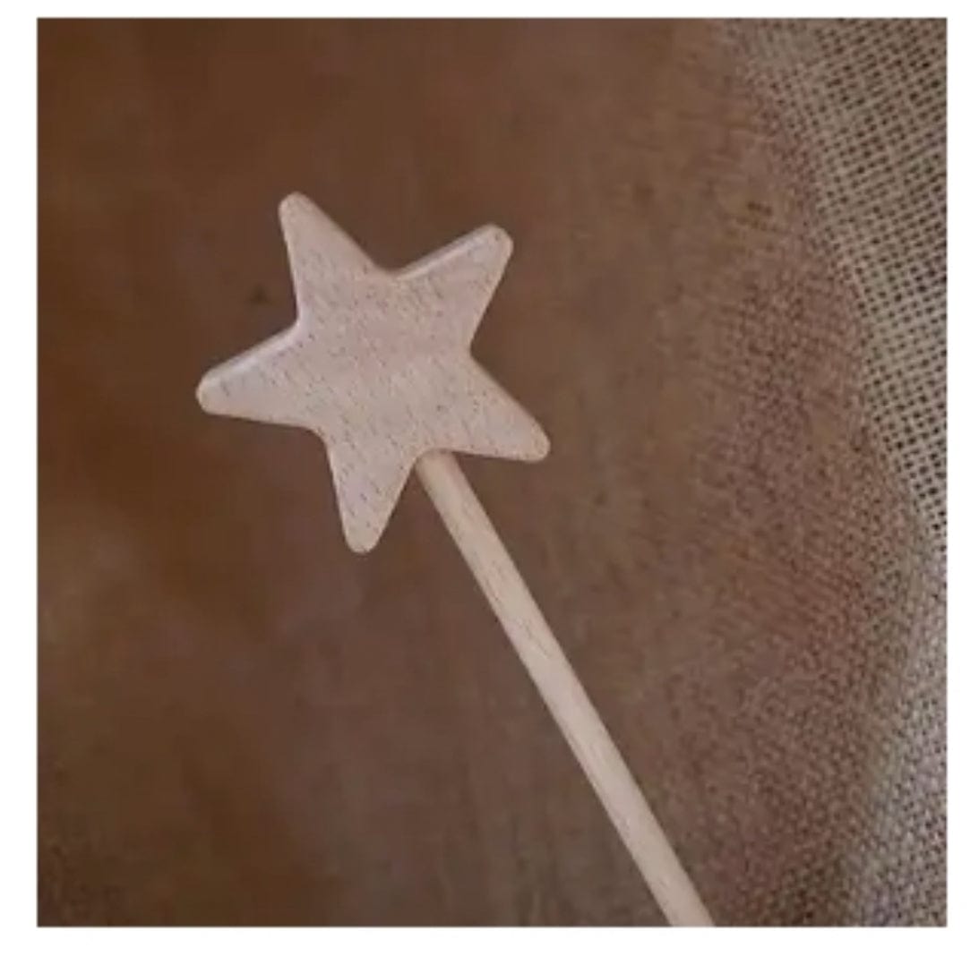Wooden Star Magic Wand