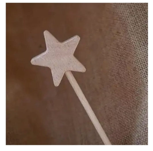 Wooden Star Magic Wand