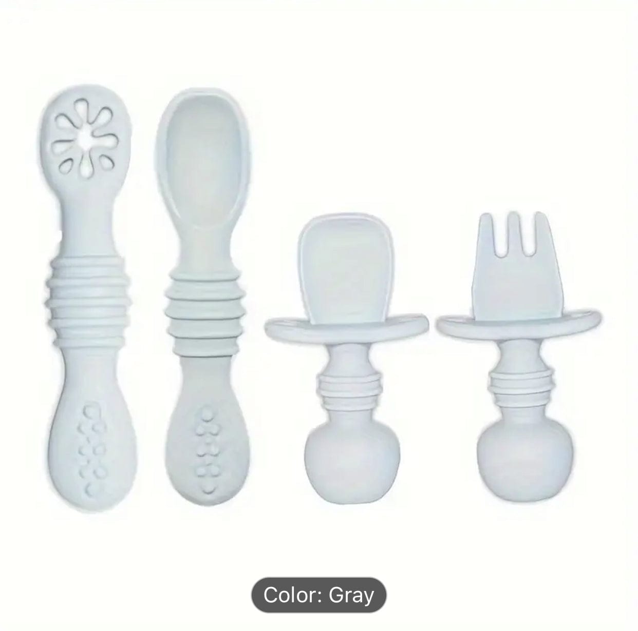 Silicone Spoon & Fork Set