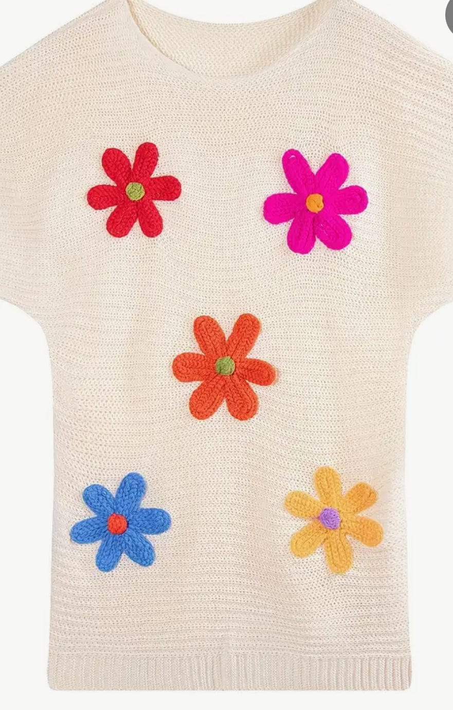 Flowered Sweater