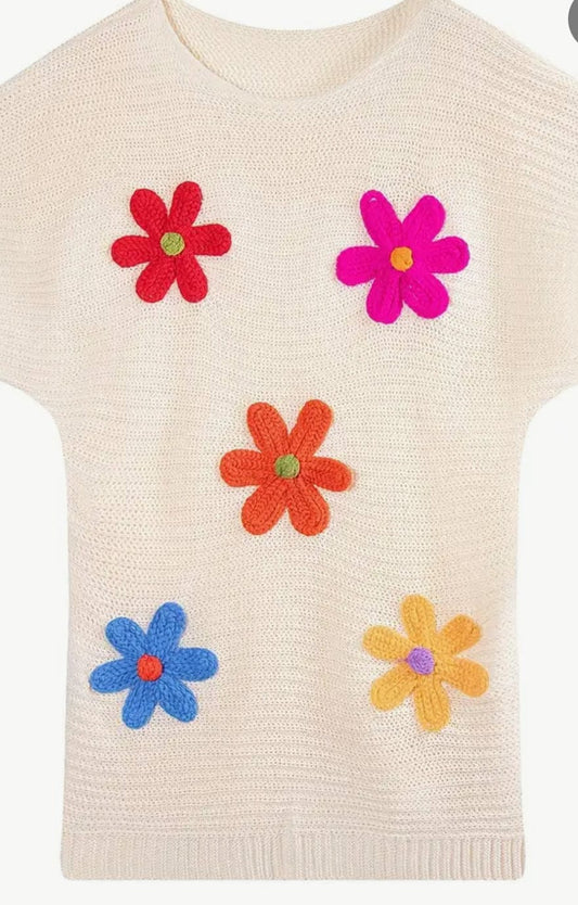 Flowered Sweater