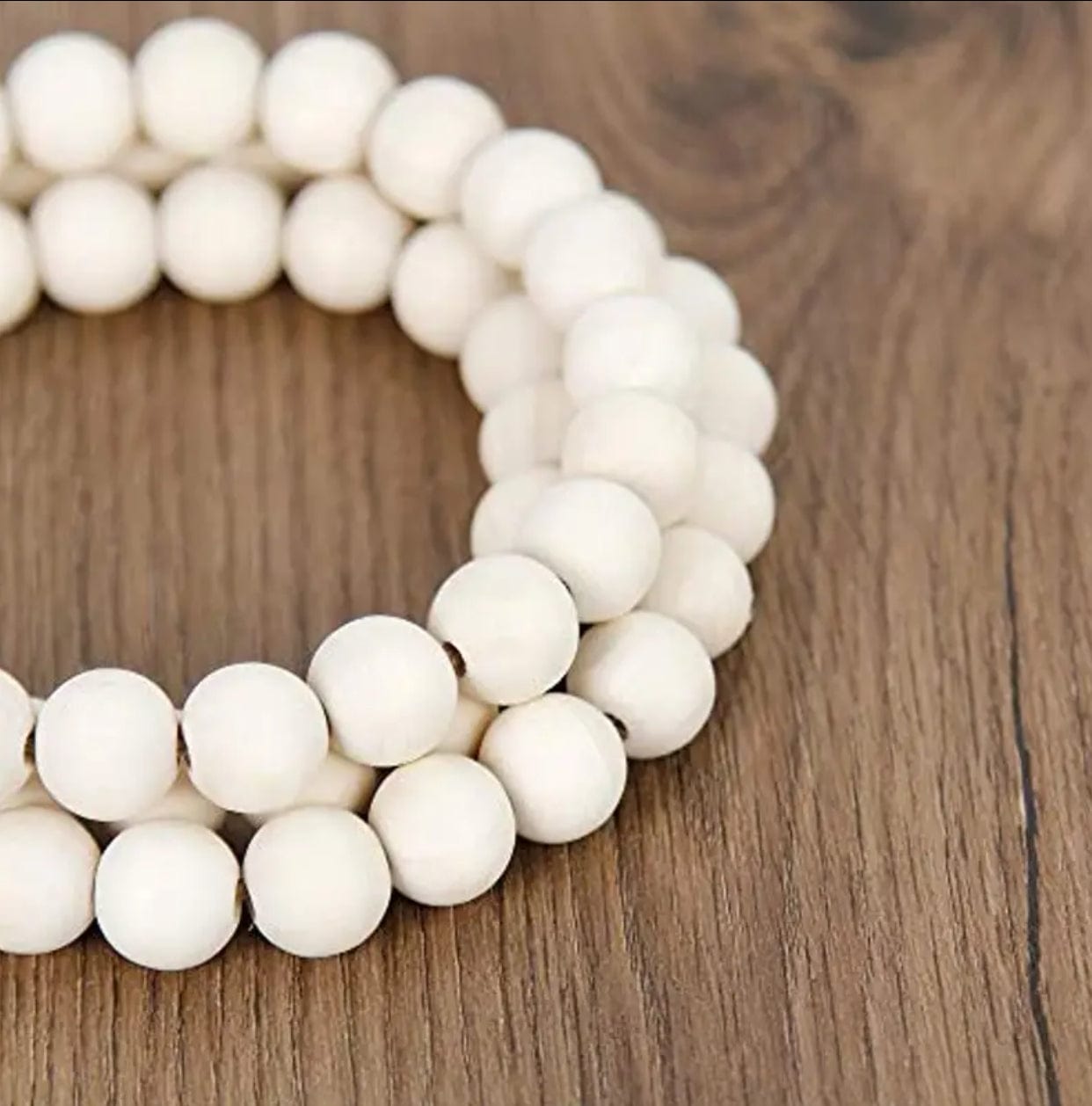 Farmhouse Style Wooden Beads with Tassels