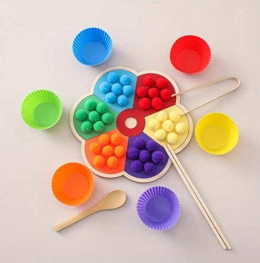 Flower Rainbow Colors Board Toy / Montessori