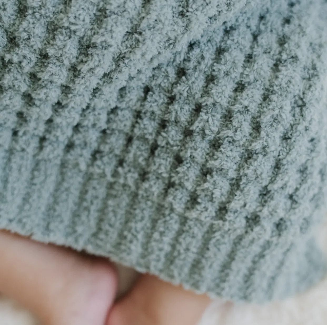 Waffle Knit Mini Blanket