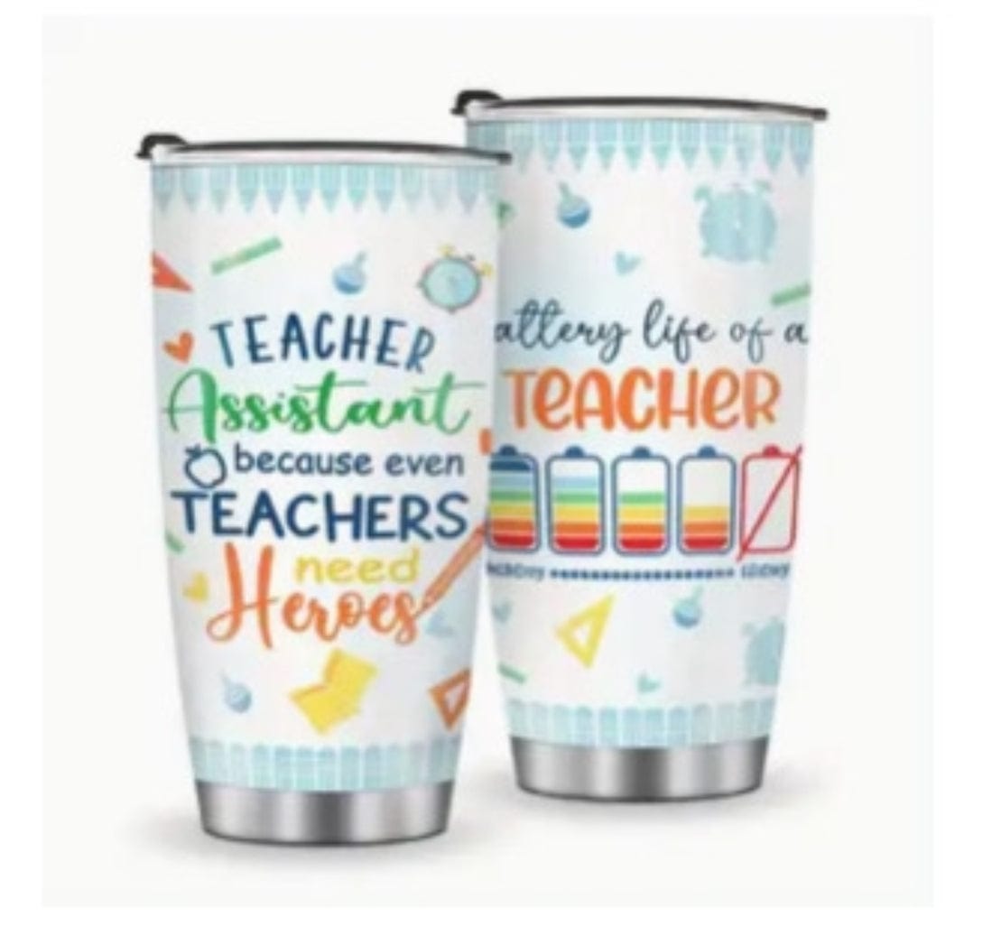 Teacher Battery Tumbler