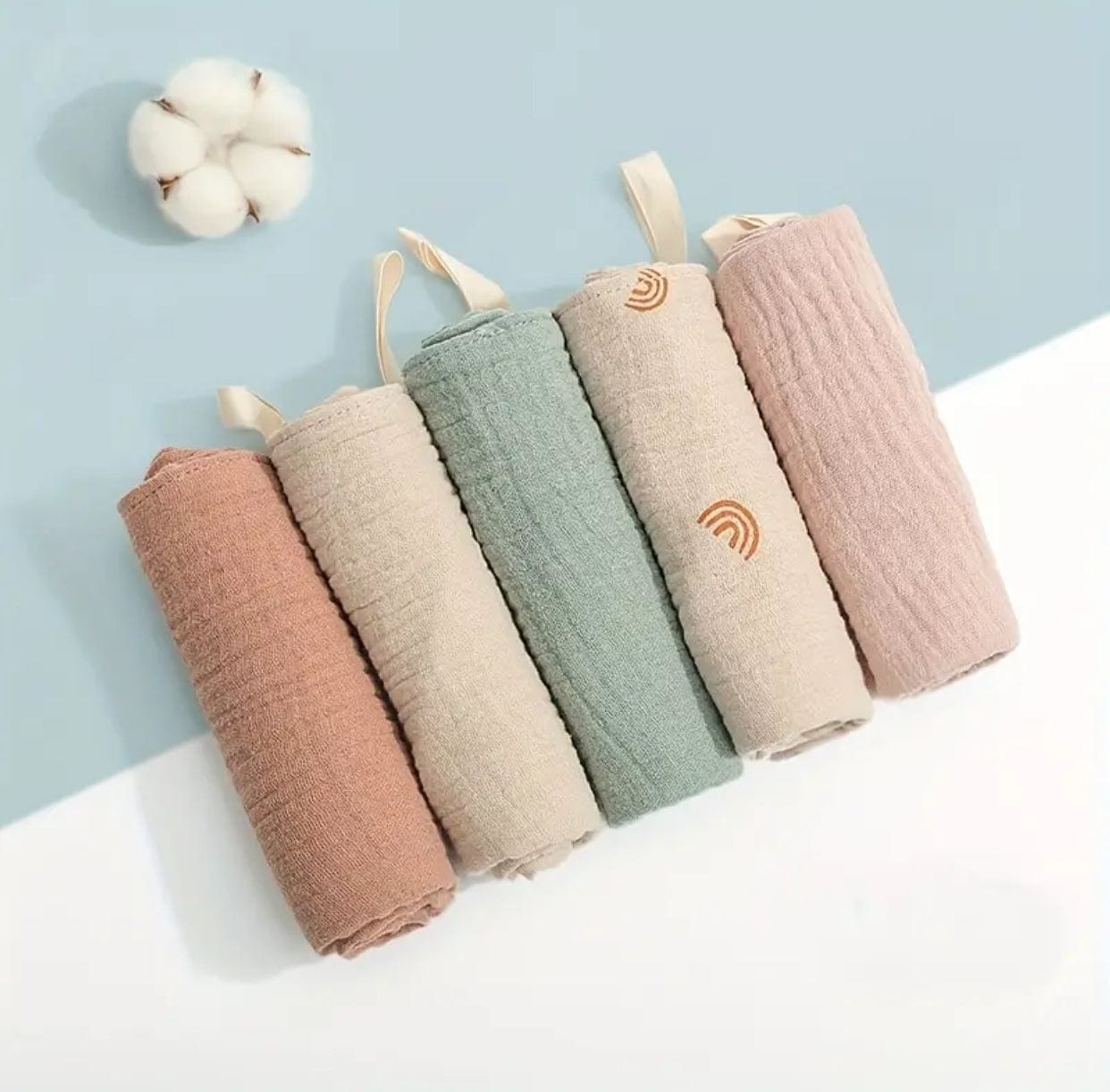3 Soft Cotton Baby Cloths
