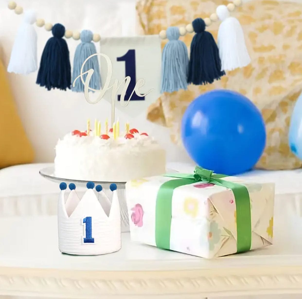High Chair Tassel Decoration for 1st Birthday