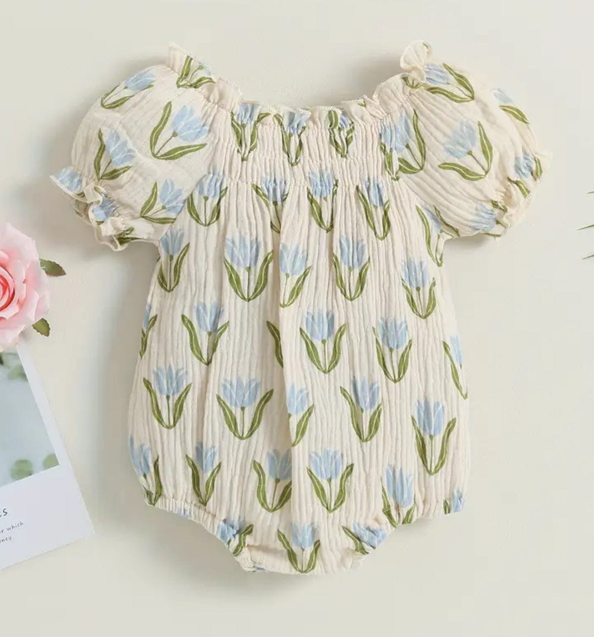 Infant Romper w/ Tulips