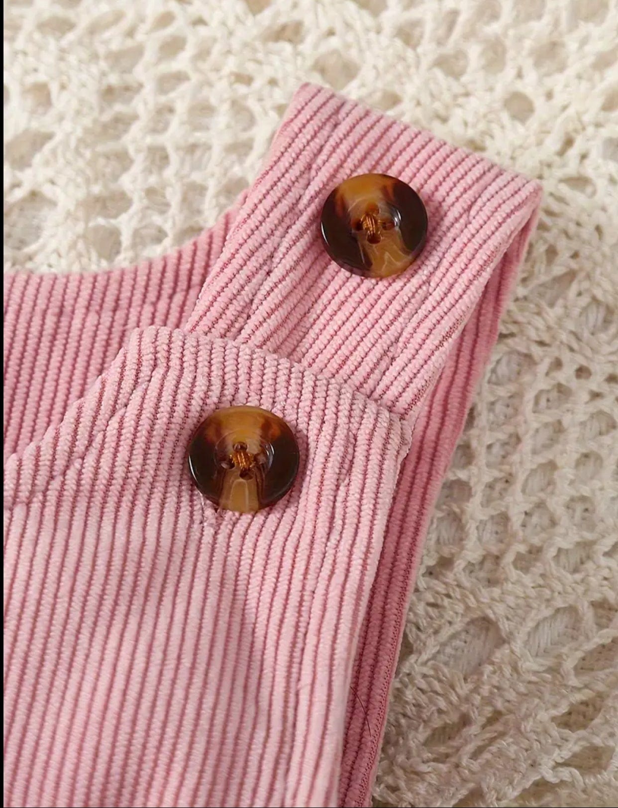 Sweet Heart Corduroy Jumpsuit for Baby Girls