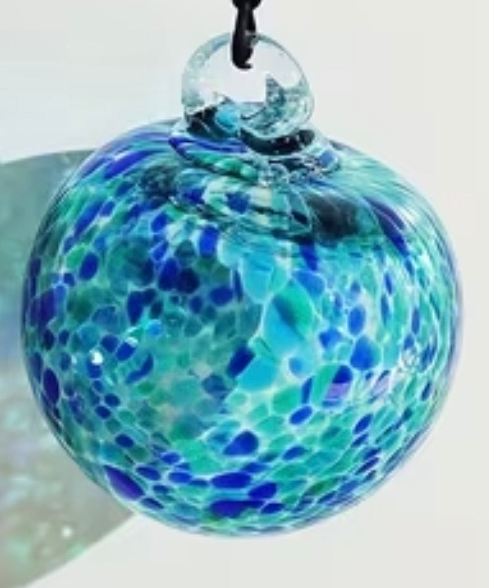 Blue Glass Ornament