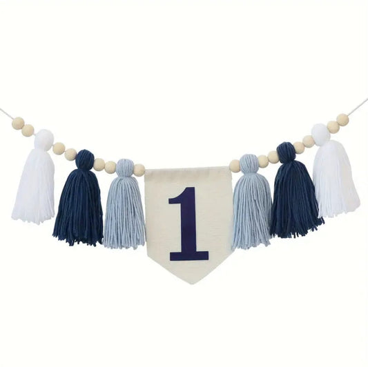High Chair Tassel Decoration for 1st Birthday
