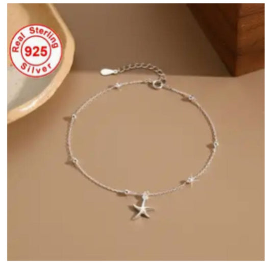 Starfish Pendant - Sterling Silver
