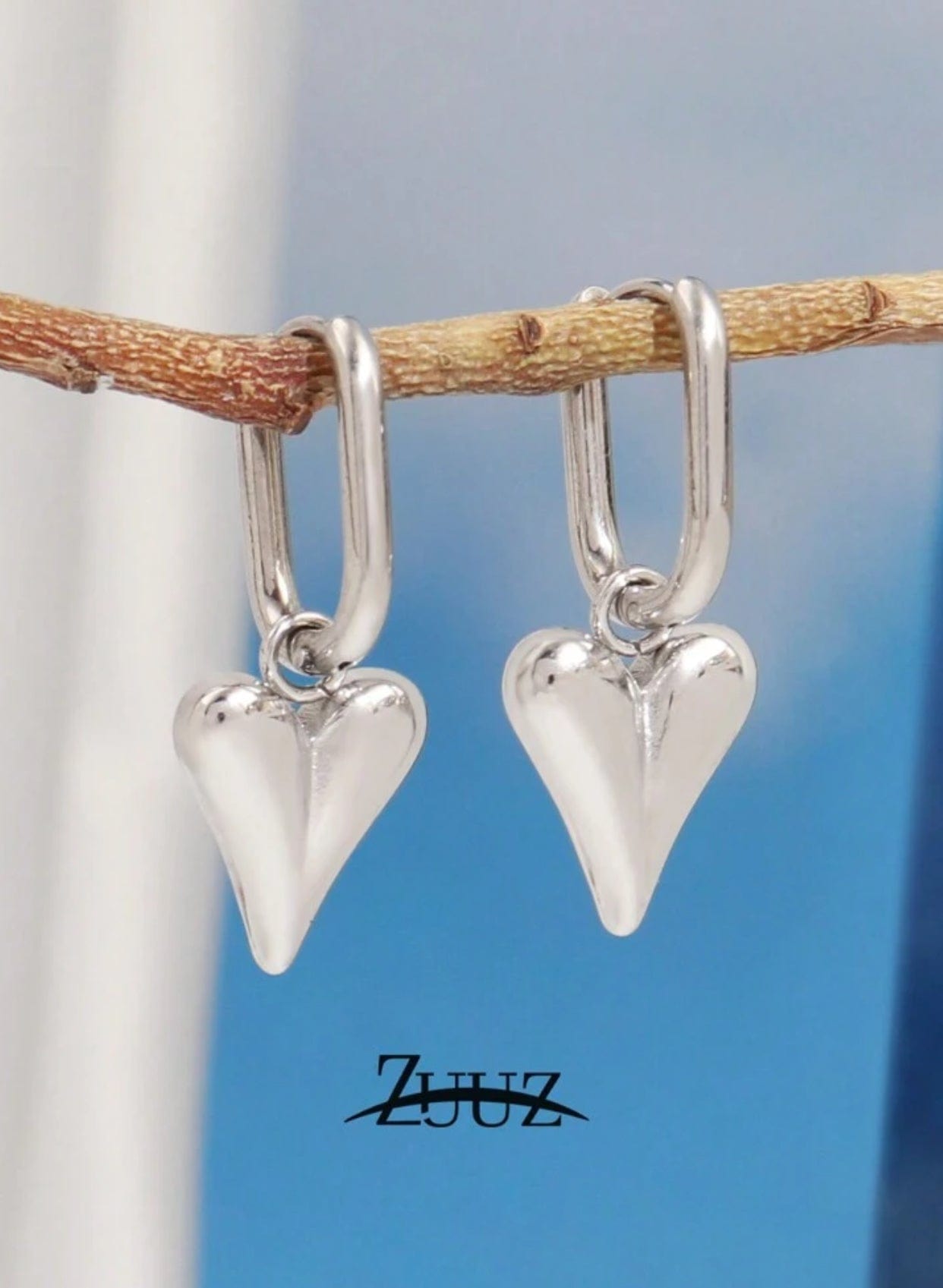 Heart Hoop Earrings