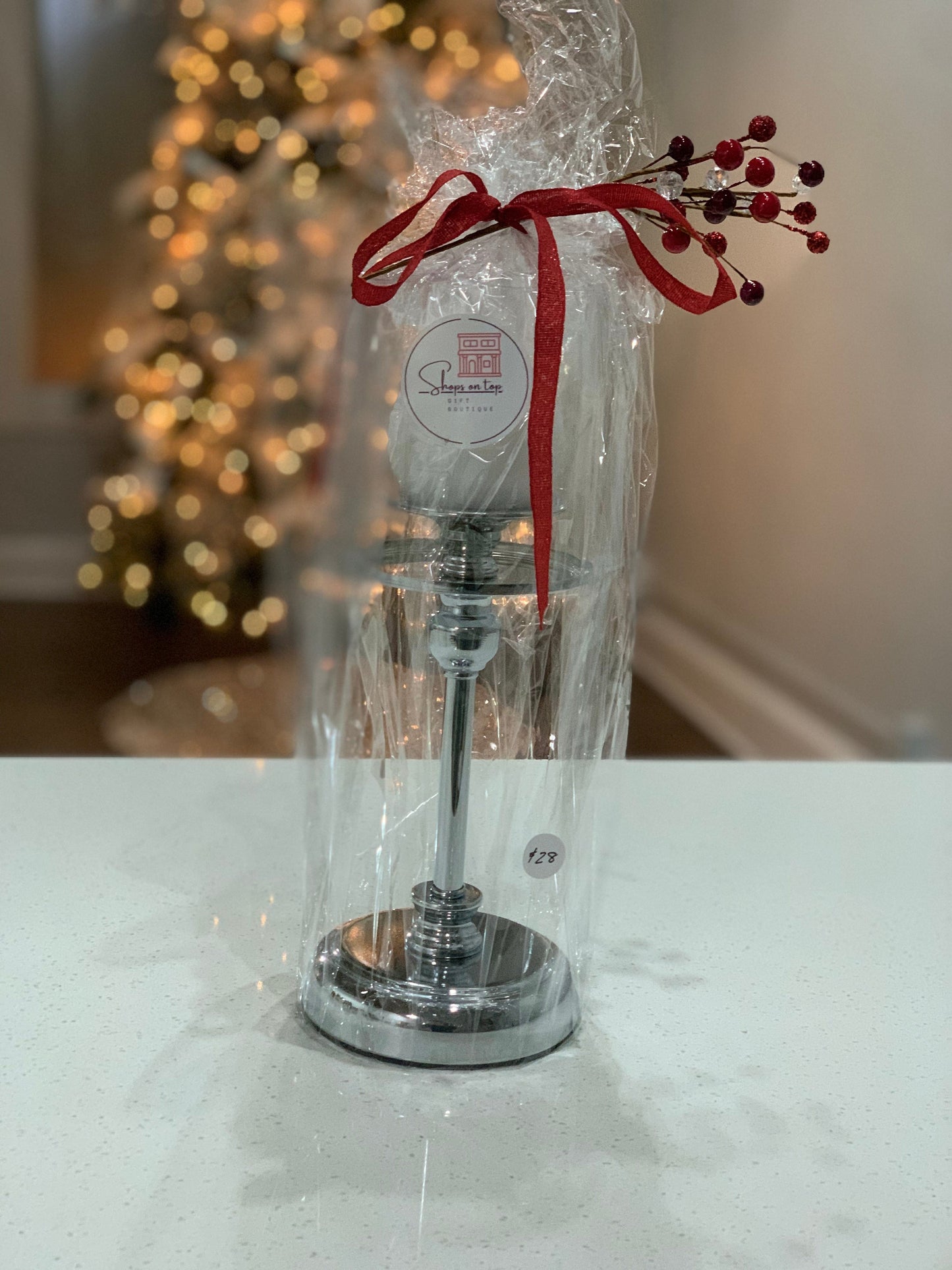 Christmas Candle Holder Gift Set