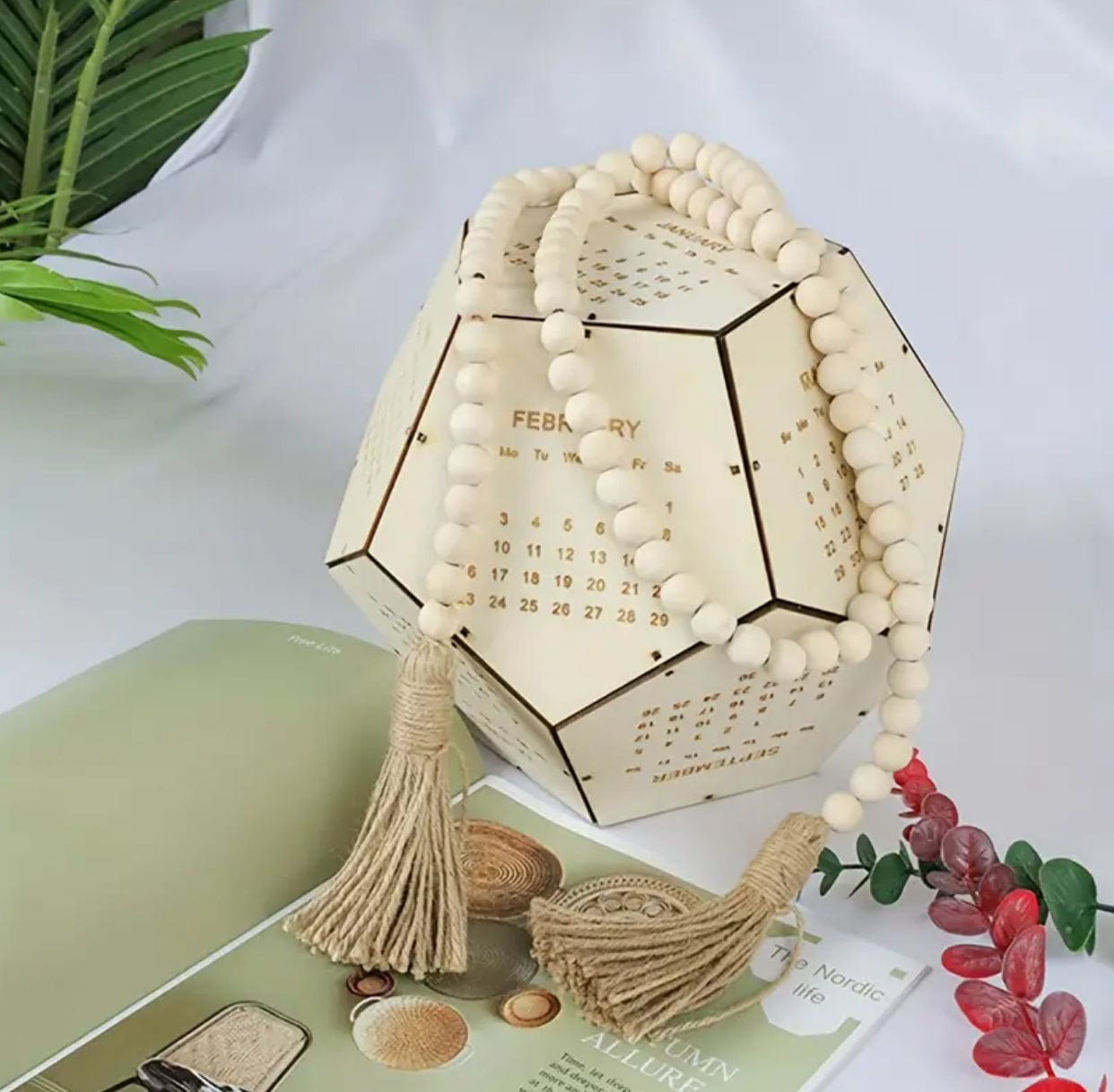String of Decorative Wooden Beads