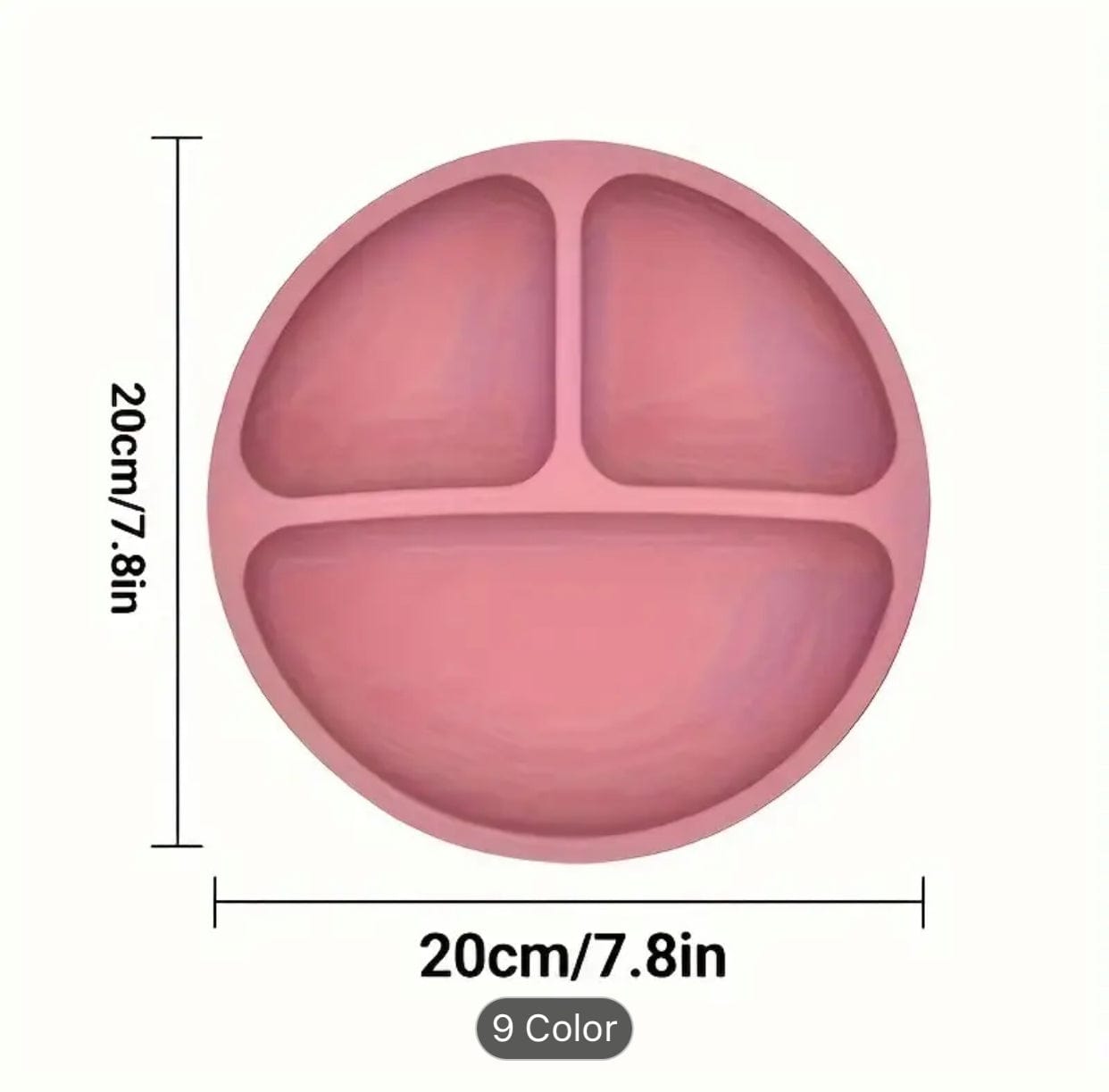 Silicone Baby Plate w/ Suction Cups
