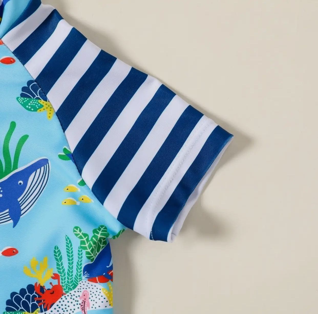 Ocean Animal One-Piece Baby Swimsuit
