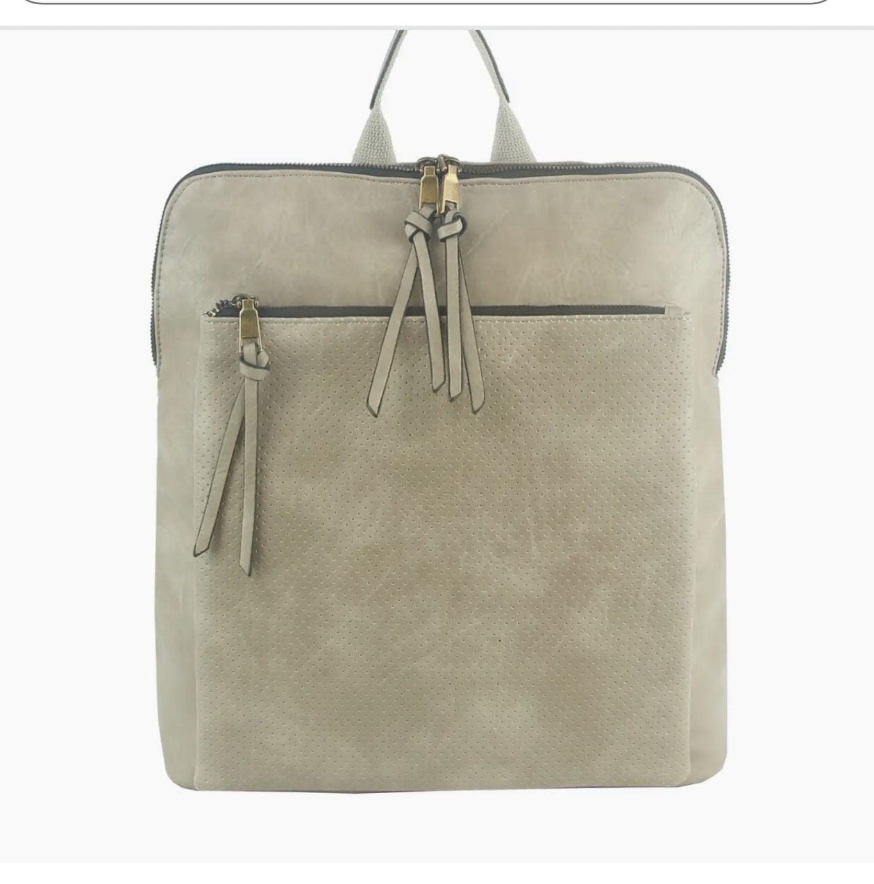 Crossbody Leather Bag Olive/Blush