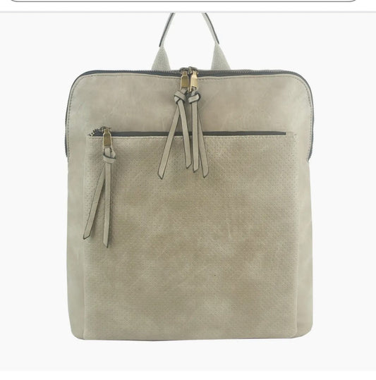 Crossbody Leather Bag Olive/Blush