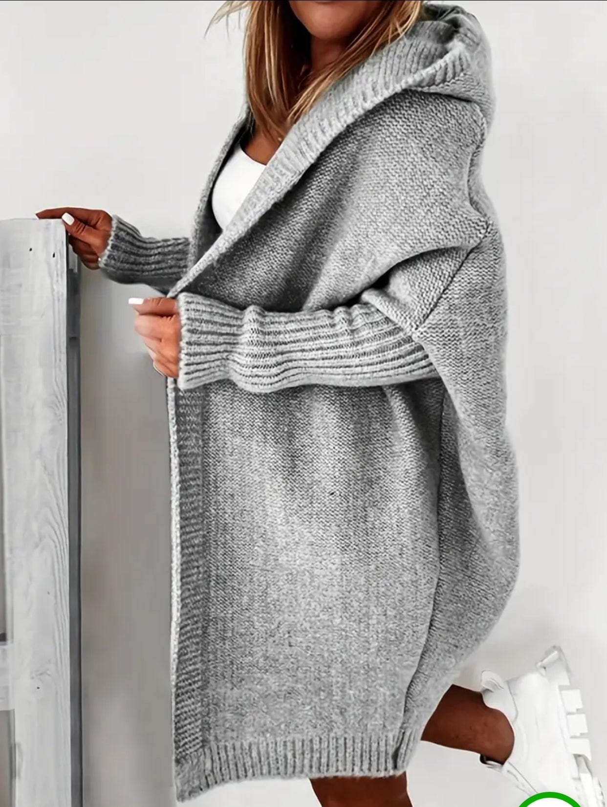 Knitted Cardigan w/ Hood