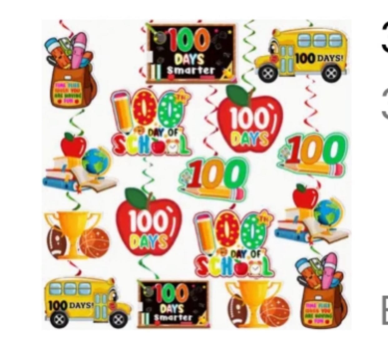 100 Days of School banner