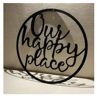 “Our happy place” Metal Sign