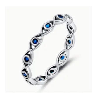 Lucky Eye Ring - Sterling Silver