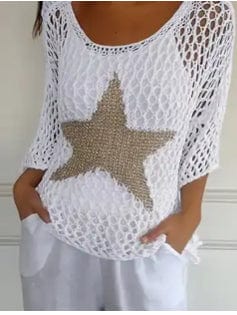 Star Crocheted Sweater