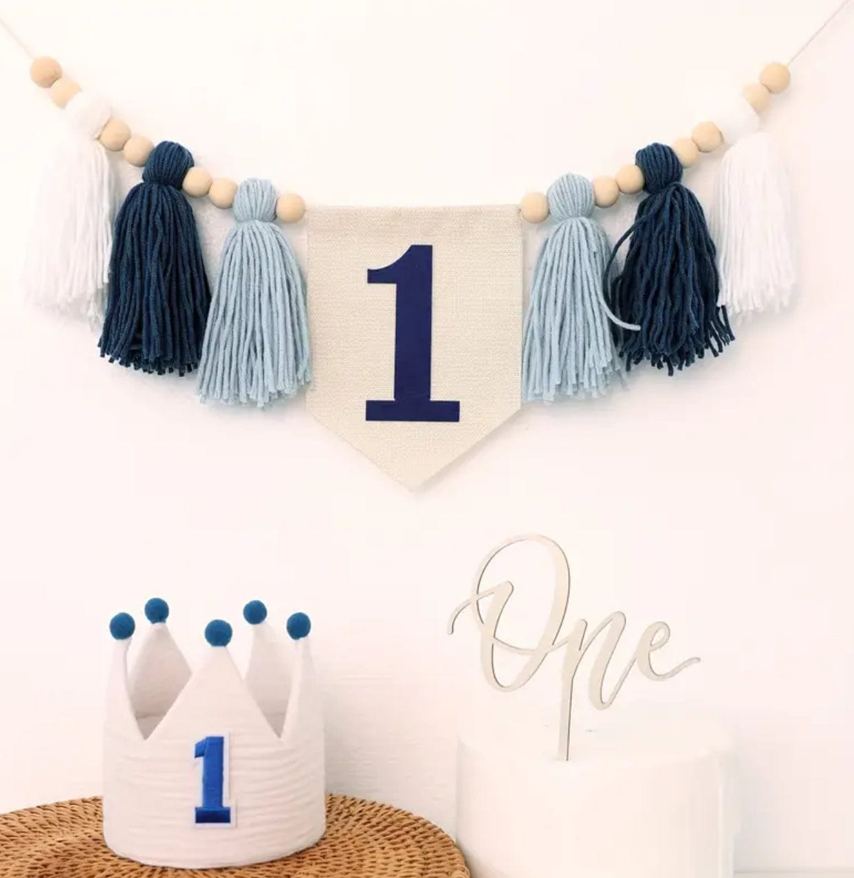 High Chair Tassel Decoration for 1st Birthday
