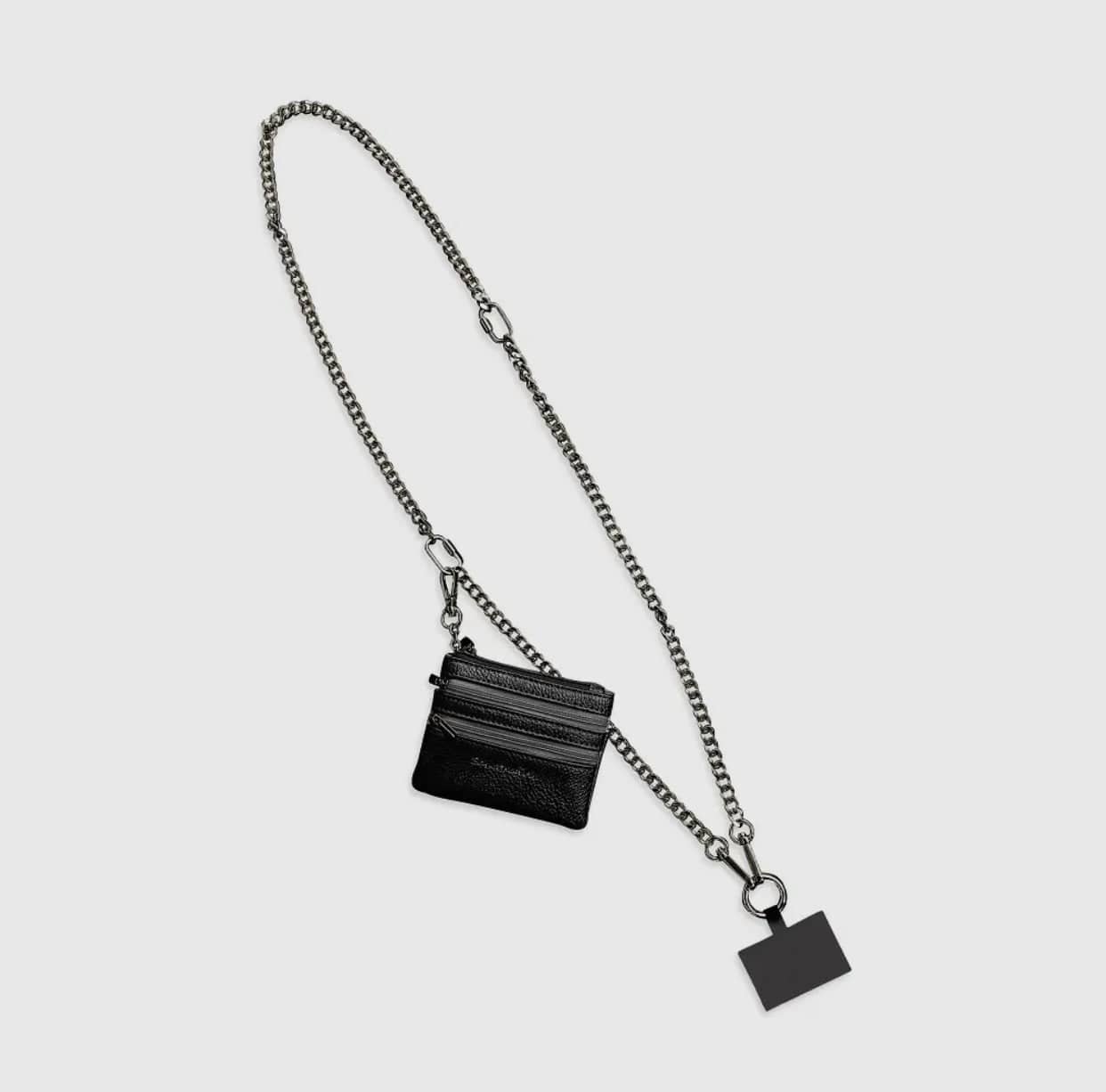 Clip & Go Crossbody Chain w/ Zippered Pouch