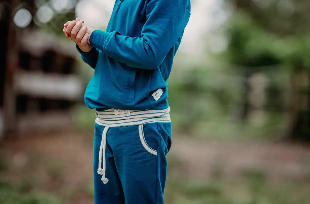 Boys Teal Green Lightweight Jogger Pants