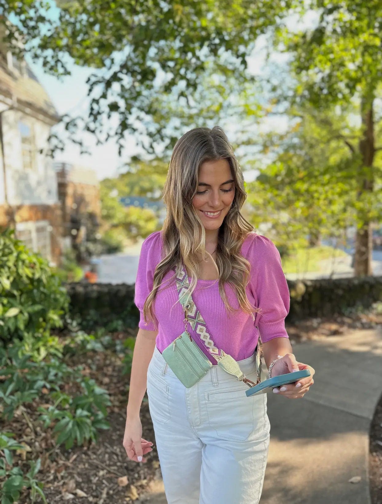 Clip & Go Crossbody Strap w/ Zippered Pouch