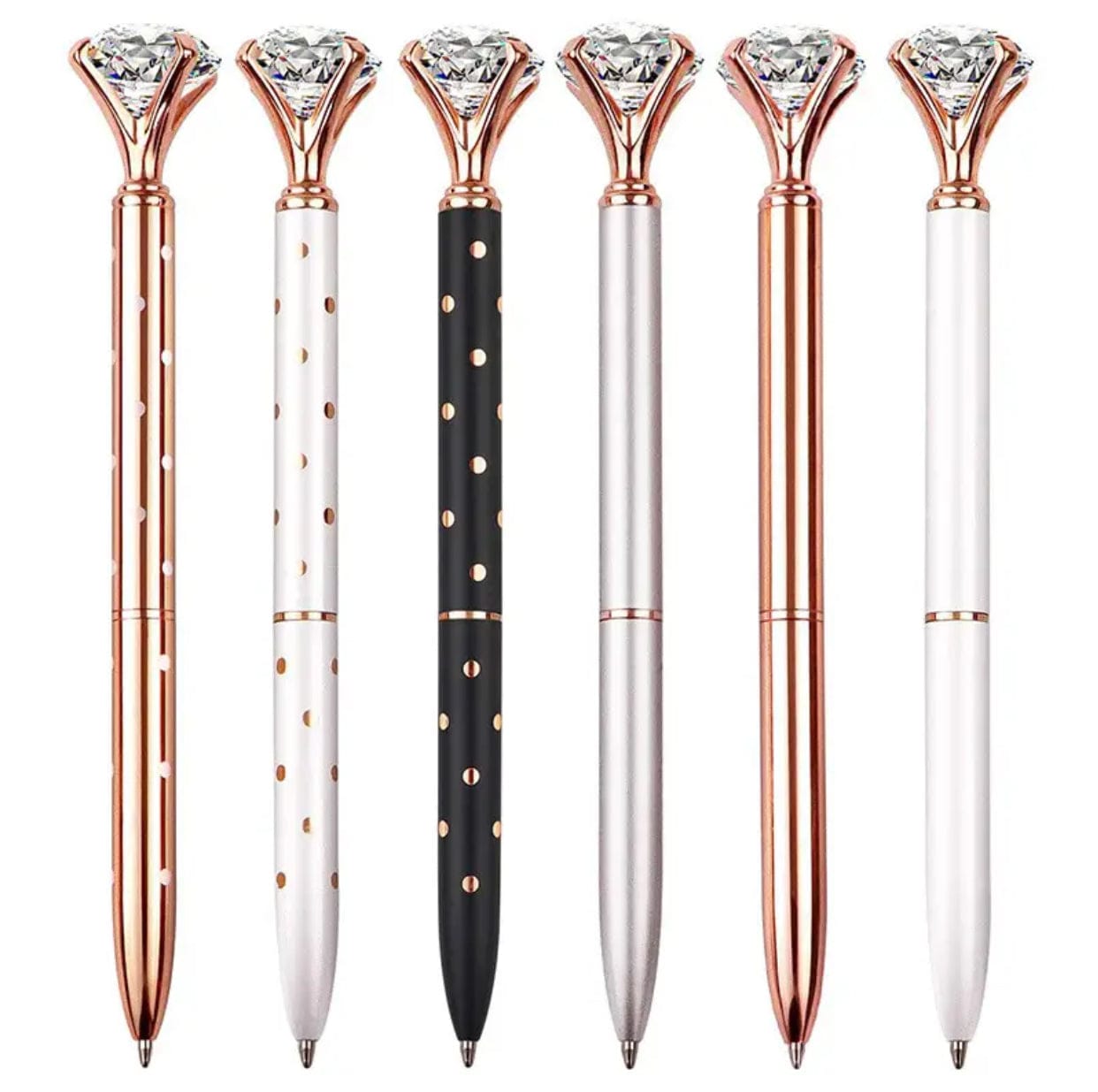 Rose Gold Jewel Top Pens
