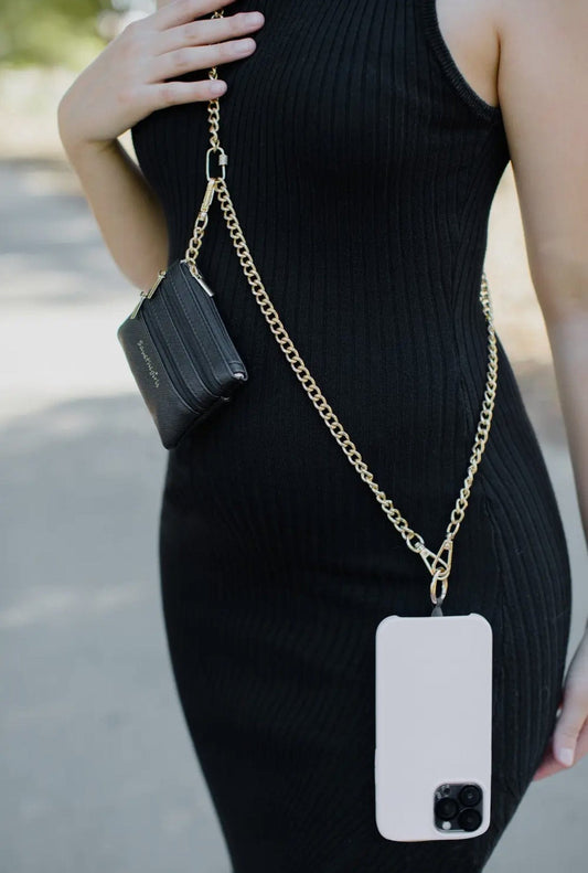 Clip & Go Crossbody Chain w/ Zippered Pouch