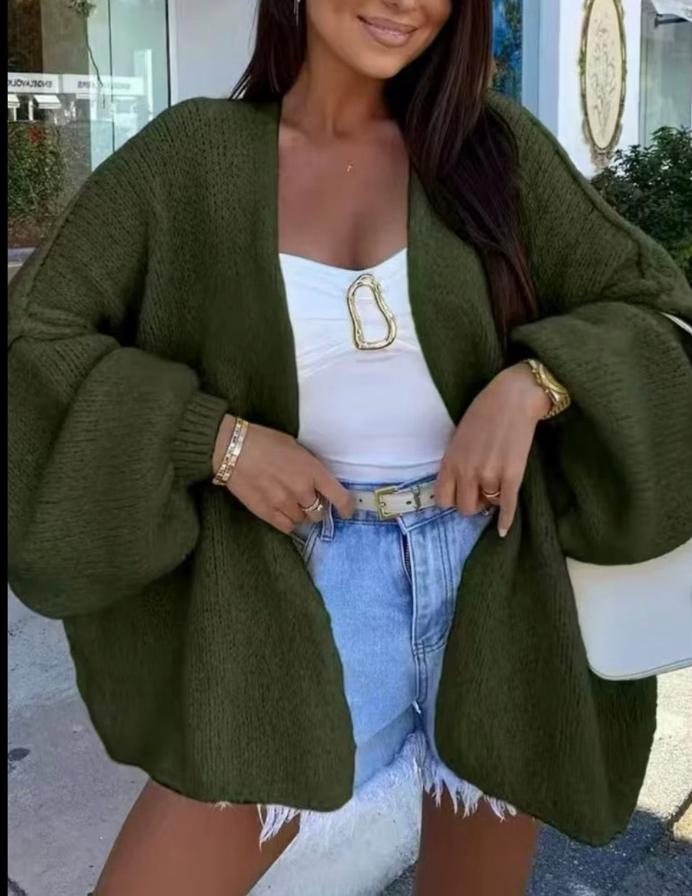 Open Sweater Coat