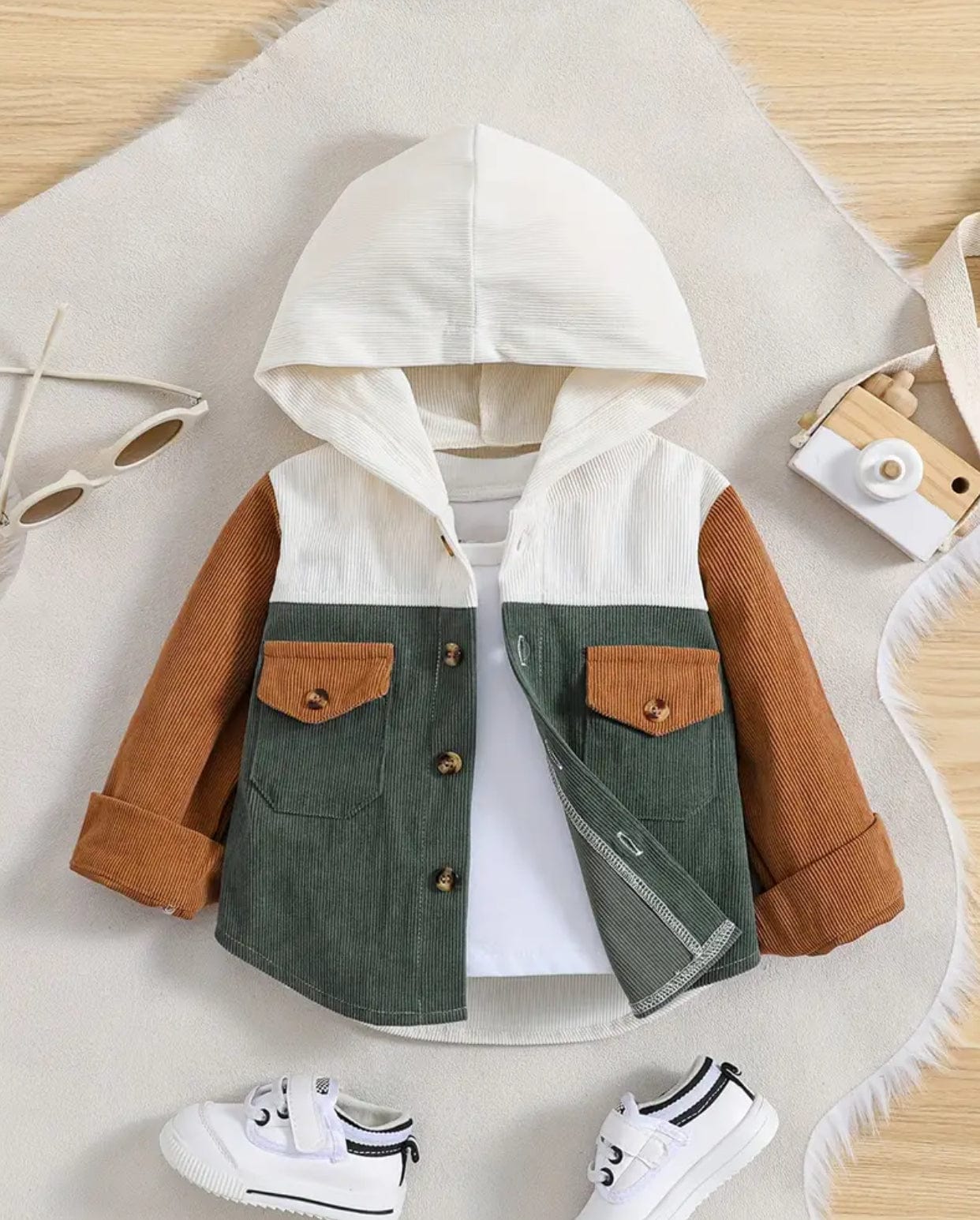Toddler Corduroy Hoodie