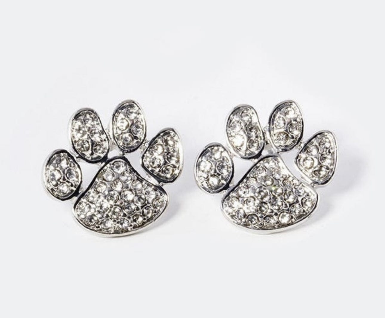 Pawsome White SS Earrings