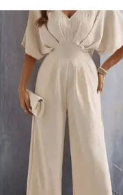 Cream Jumpsuit