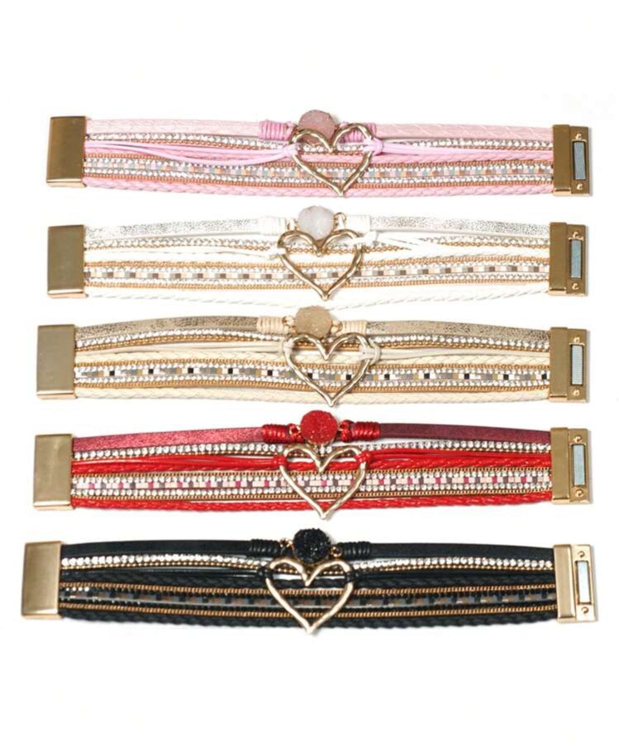 Boho Style Leather Wrap Bracelet