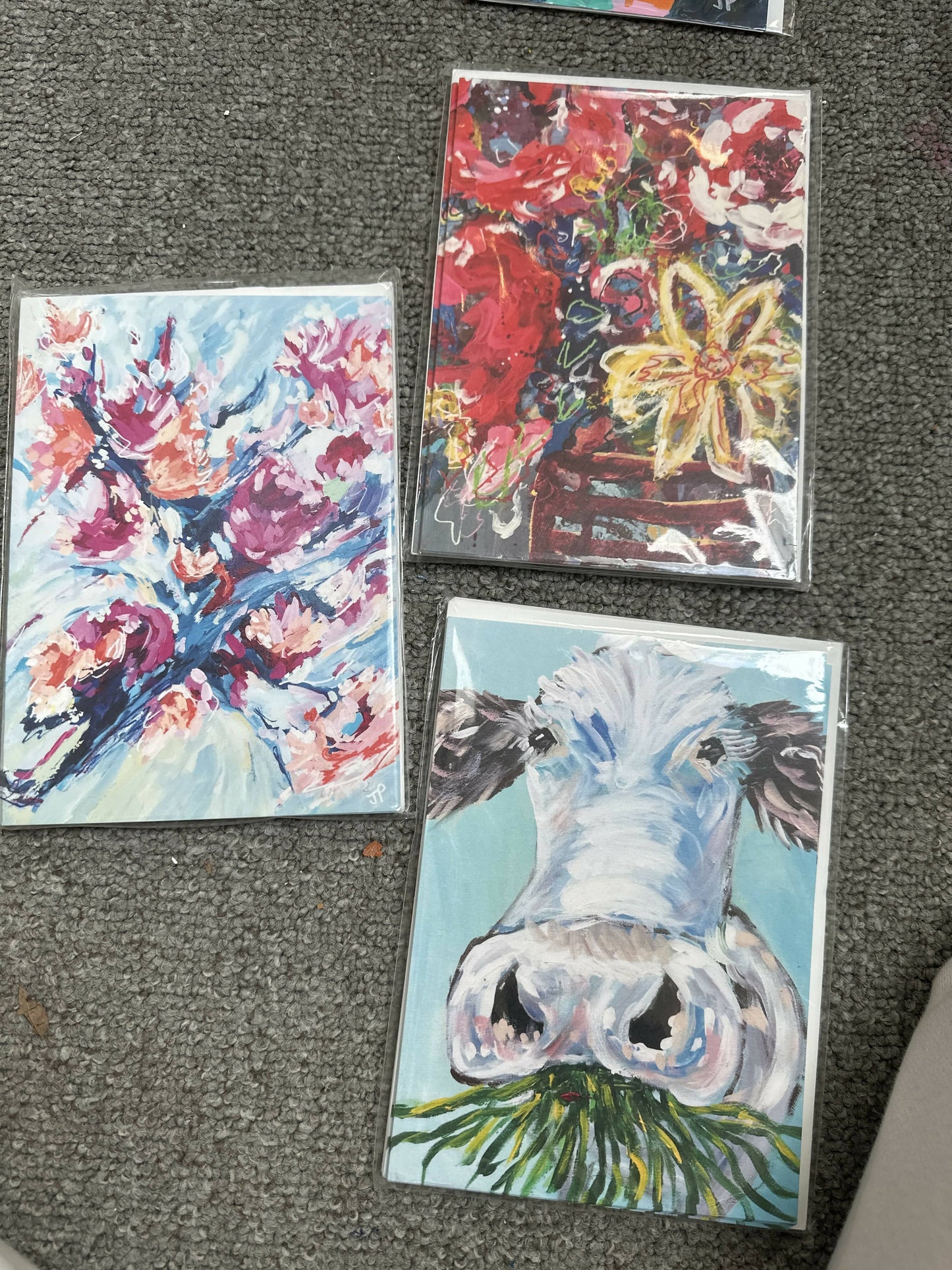 Set of 6 greeting cards & envelopes