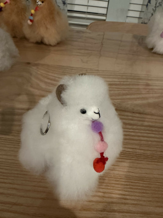 Baby Alpaca medium keychain