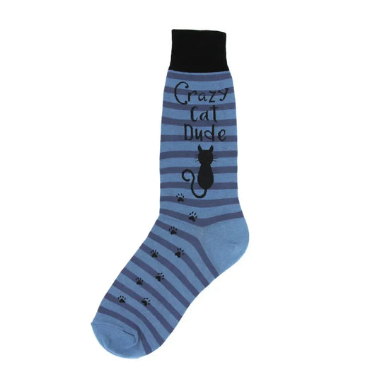 CRAZY CAT DUDE SOCKS